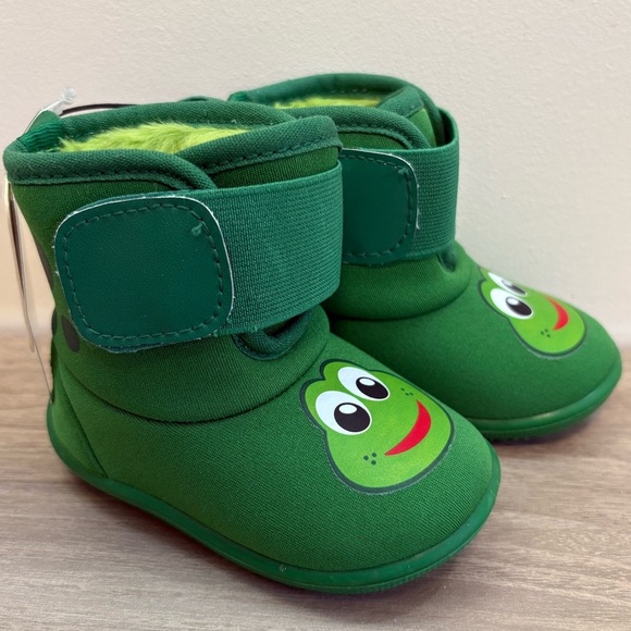 Western Chief Fritz Pollywog Frog Baby Boots - Picture 3 of 10